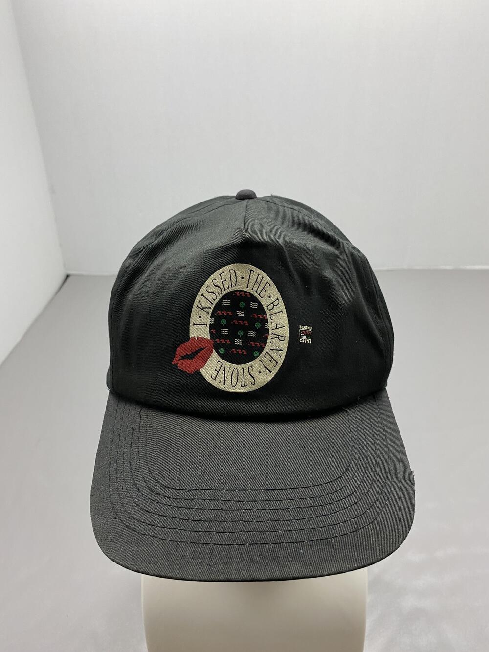 Hat Cap Snap Back One Size Black I Kissed The Blarney Stone Blarney Castle Mens
